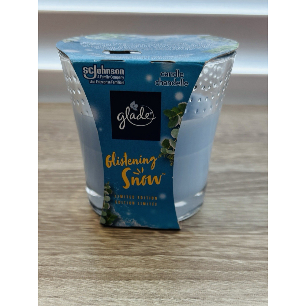 Glade Glistening Snow Scented Candle Limited Edition